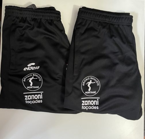 Pantalon et pantacourt Eldera Amicale bouliste montrabé pétanque Dsport