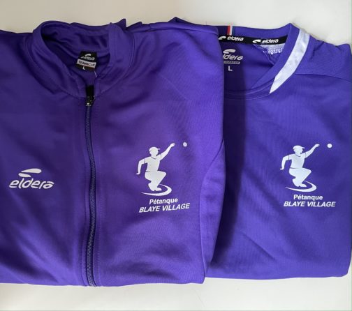 Tenues de concours de la pétanque Blaye Village Dsport