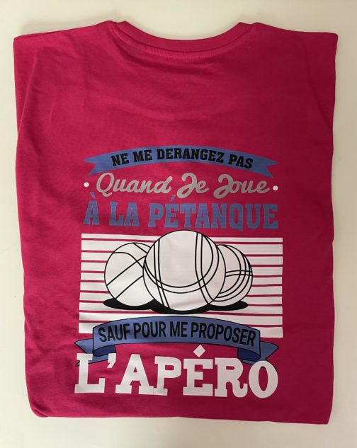 T-shirt de la pétanque de Fronton Dsport