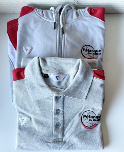Veste et polo Vestiaire du sport, 100% personnalisé Pétanque du Castela